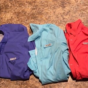 Columbia PFG Women’s Shirts bundle of 3